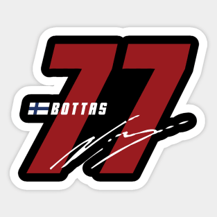 Valteri Bottas 77 Signature Number Sticker